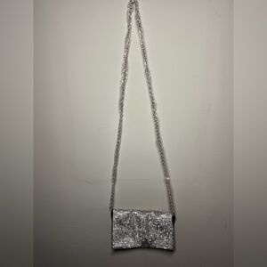 Silver Chain Crossbody Bag